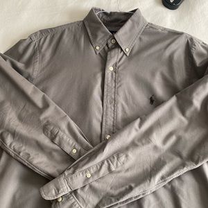 RALPH LAUREN classic fit . L . Grey cotton